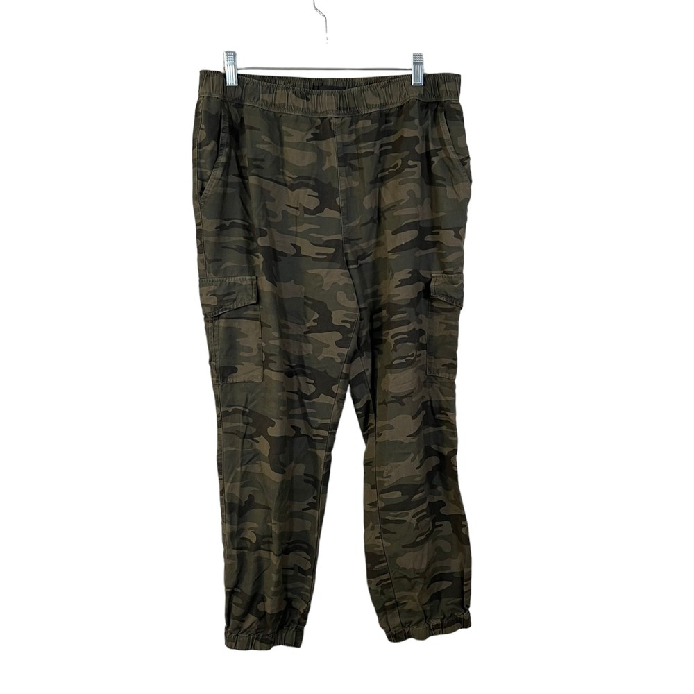 Sanctuary Camo Print 4 Pocket Cargo Print Jogger Pants Women's Size XL